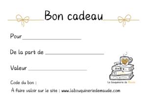 Bon cadeau standard