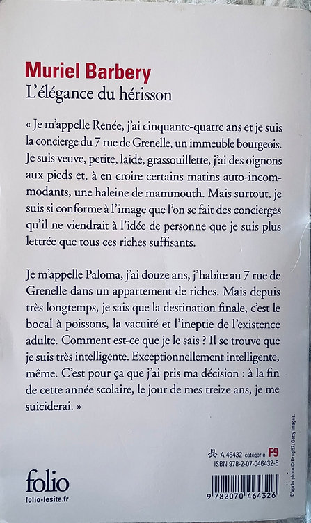 L'élégance du hérisson